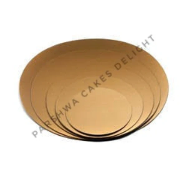 10" MDF CIRCLE CAKE BOARD - 10PCS, GOLD